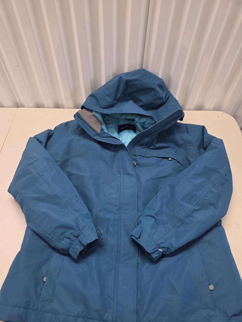 Lands End Insulated Parka Jacket Full Zip Men's Size Large